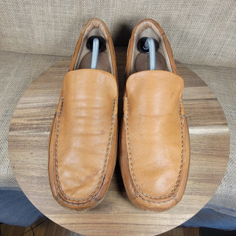 Sperry Top-Sider Brown Leather Driving Loafers Moc Toe Slip On Casual Men's 12M